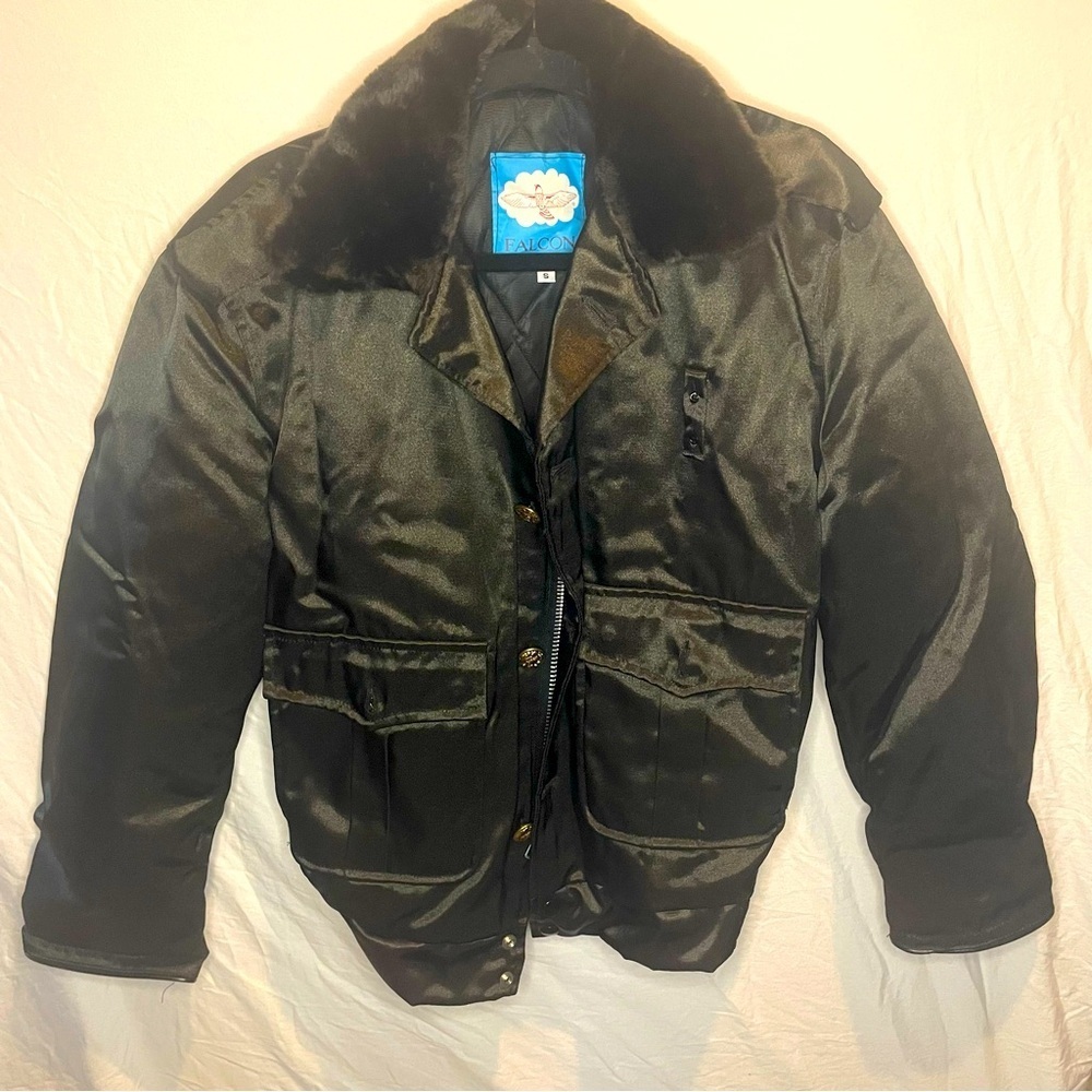 Falcon Outerwear Small Women’s Bomber Jacket Zipper and Buttons